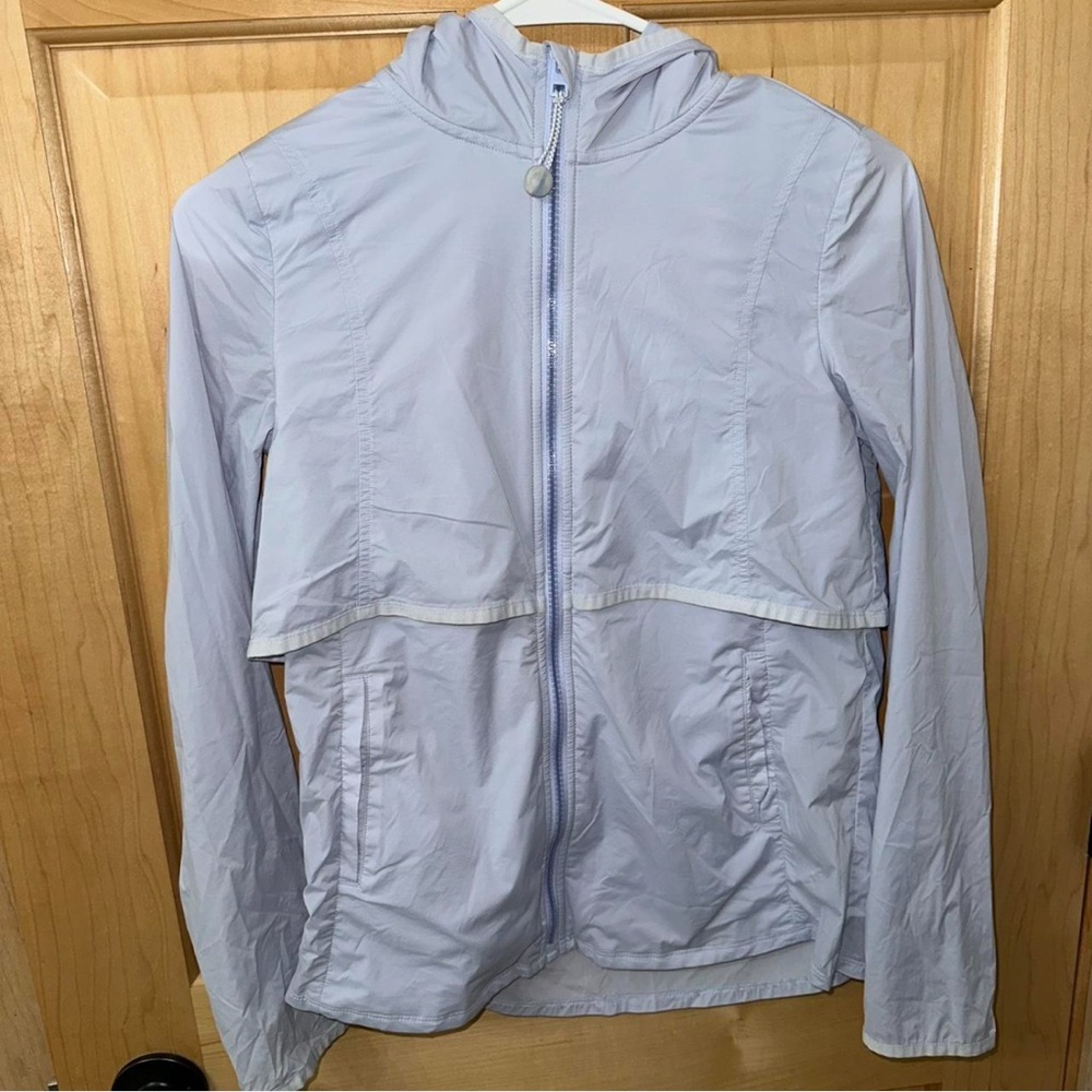 Athleta Light blue purple Zip-Up Jacket